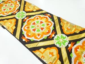 アンティーク　襷に華紋模様織出し袋帯（着用可）